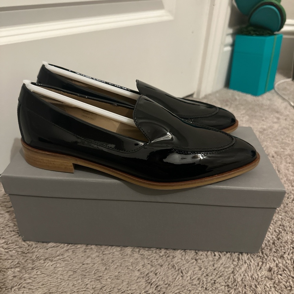 Everlane Glossy Black Loafers